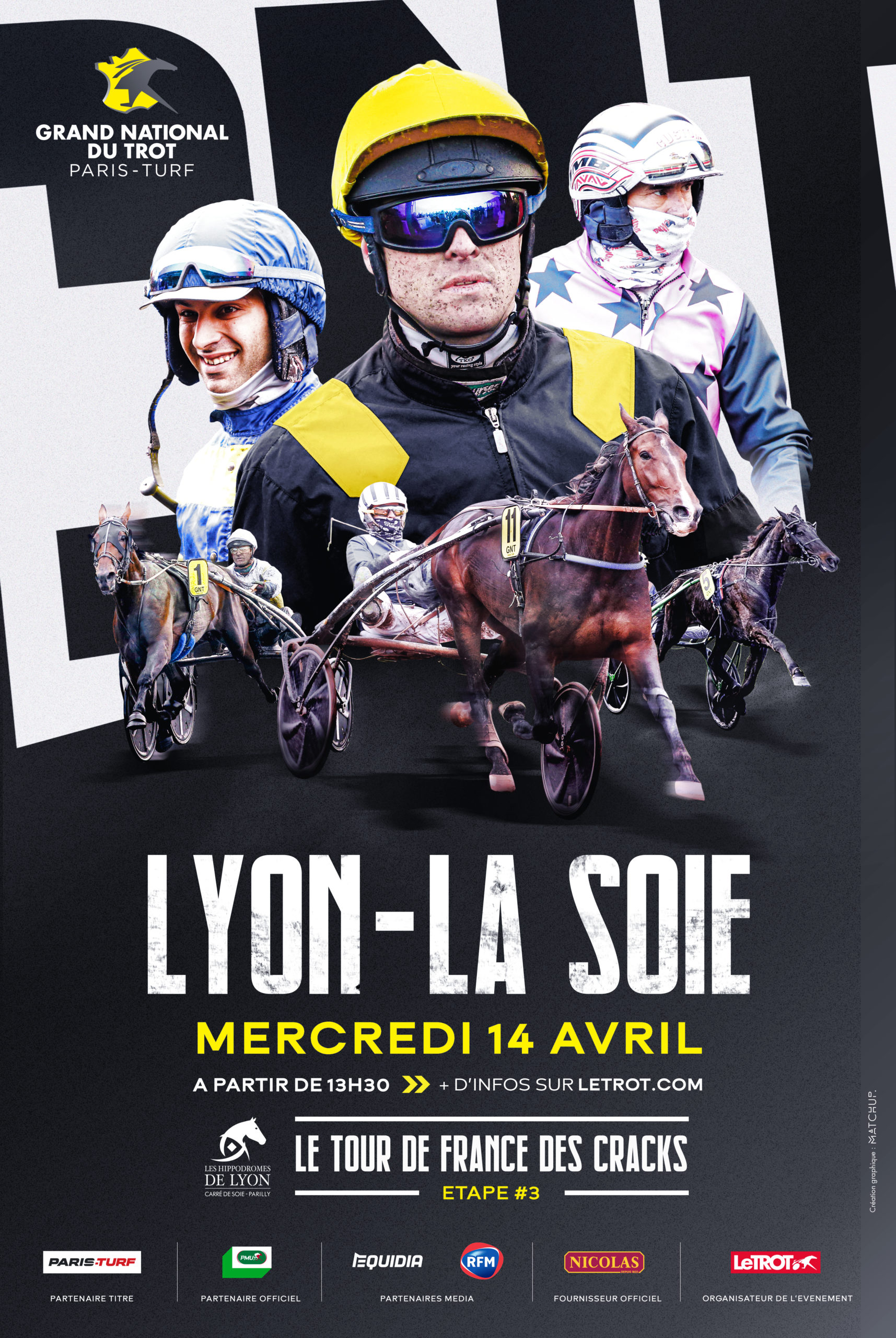 14/04/2021 Quinté+ Trot Hippodrome Lyon la Soie